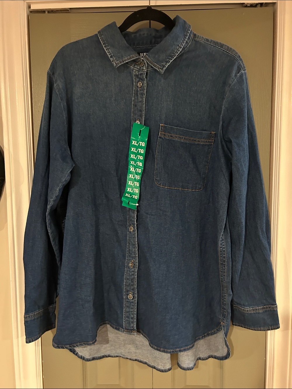 Buffalo David Bitton Dark Blue Denim Button-Front Shirt